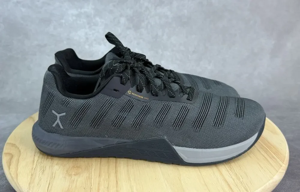 Flux Adapt Graphene Pro Mens Sz 11 Black Gray Athletic Running Shoes Sneakers